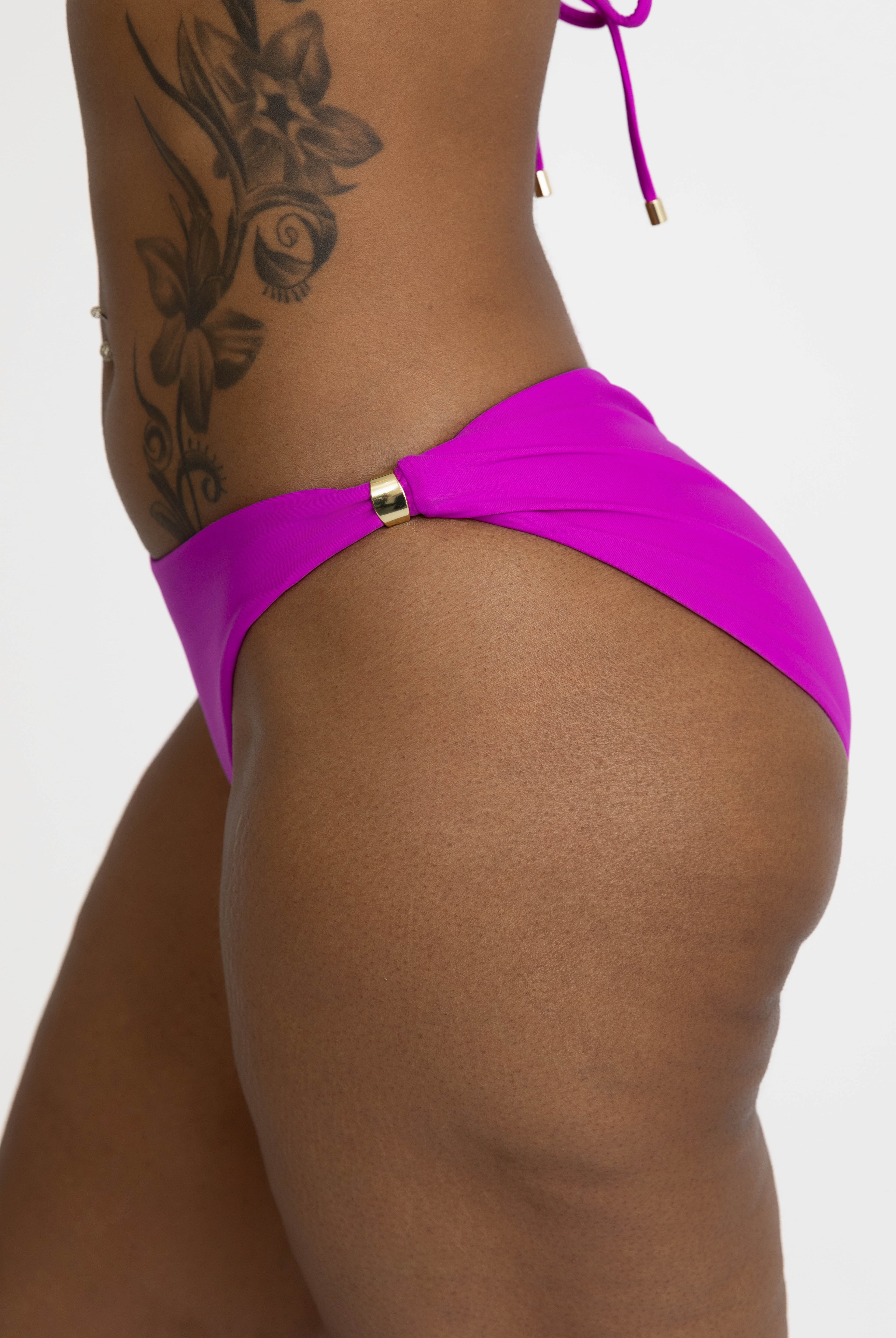Bahia Bikini Bottom Very Berry Bikini Bottom Neon Skull