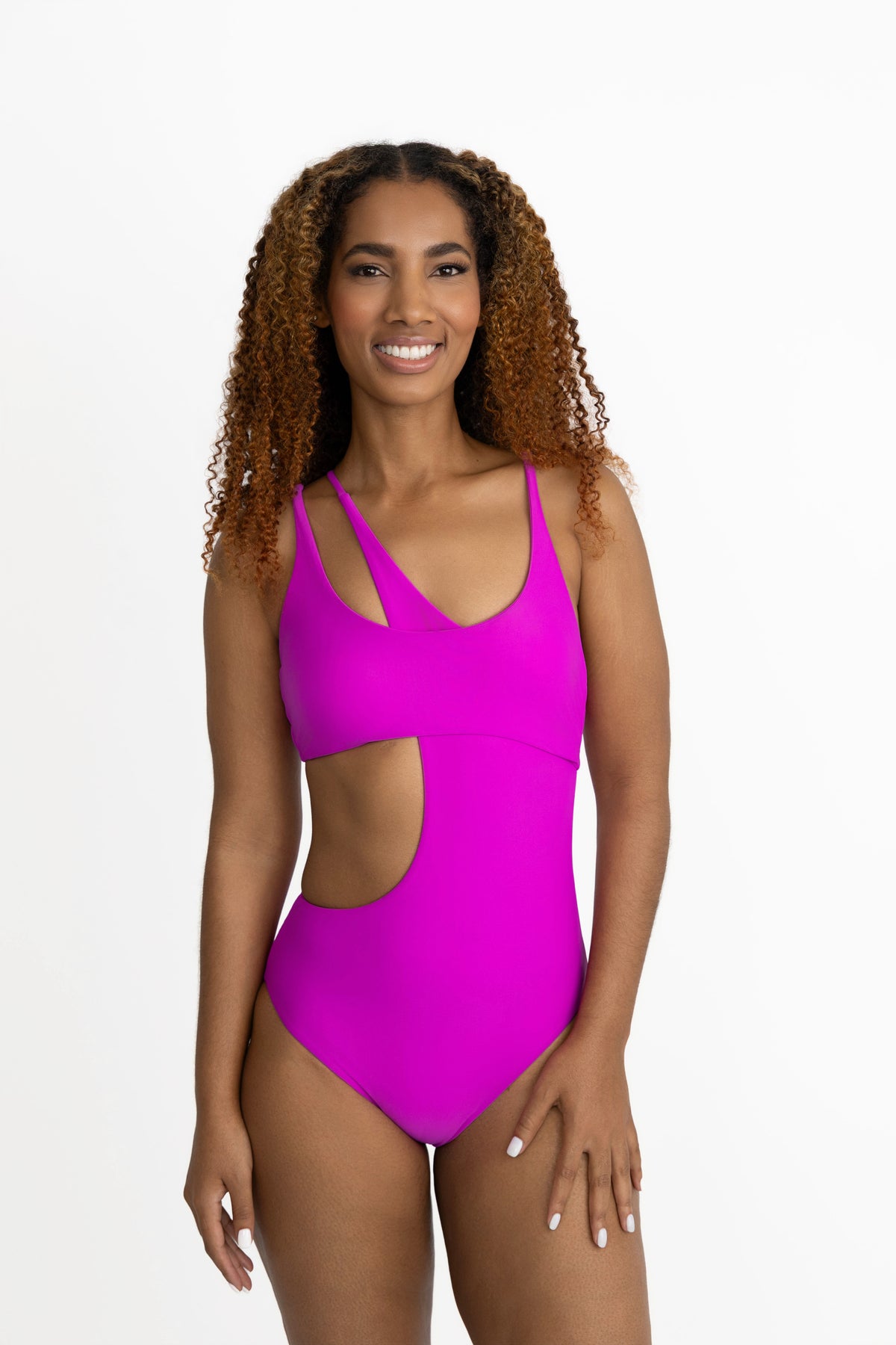 Hermosa II Very Berry One Piece Neon Skull