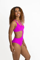 Hermosa II Very Berry One Piece Neon Skull