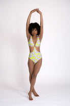 Carmen One piece - Electirc Hibiscus One Piece Neon Skull